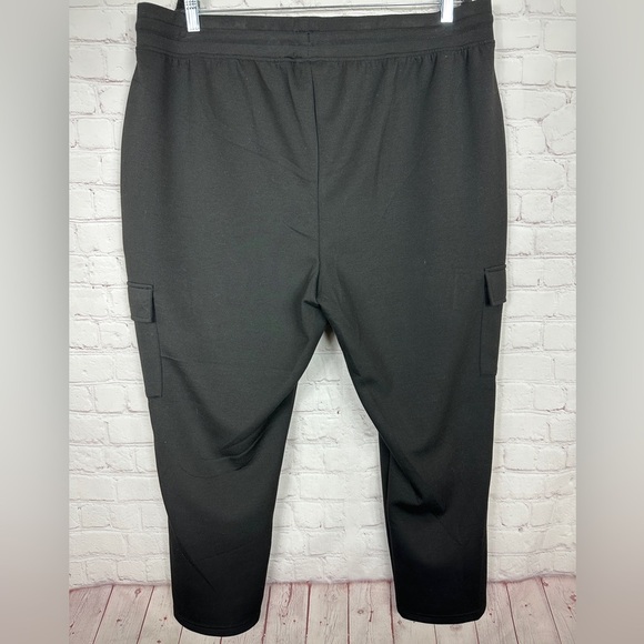 Yogalicious Lux Scuba Jamie black pull on cargo pants sz 2X NWT $72 - Picture 6 of 6